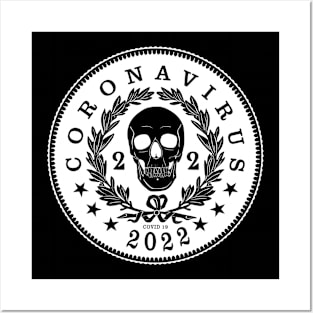 Coronavirus Skull 2022 Posters and Art